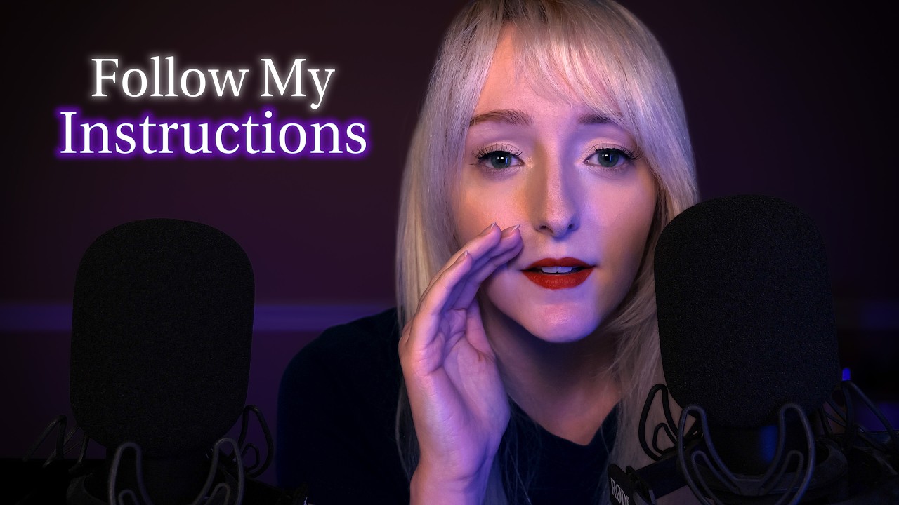 ASMR Follow My Instructions Eyes Closed for Sleep 💤