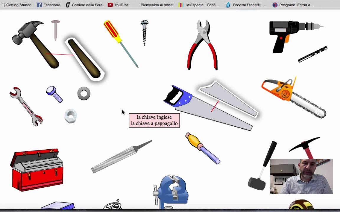 Lezione 82 - Vocabolario: Gli attrezzi