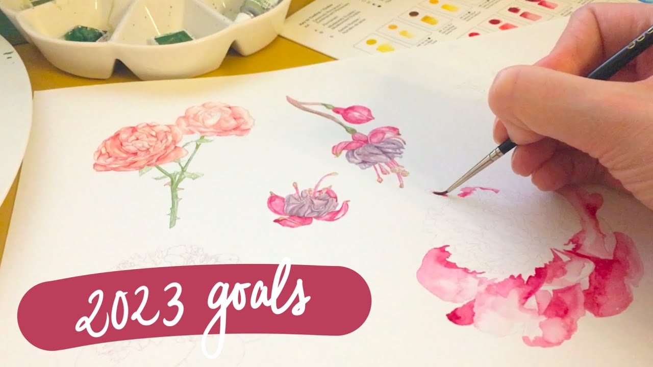 JANUARY (daily-ish) Art Business Vlog: 2023 Goal Setting & Goal Progress!