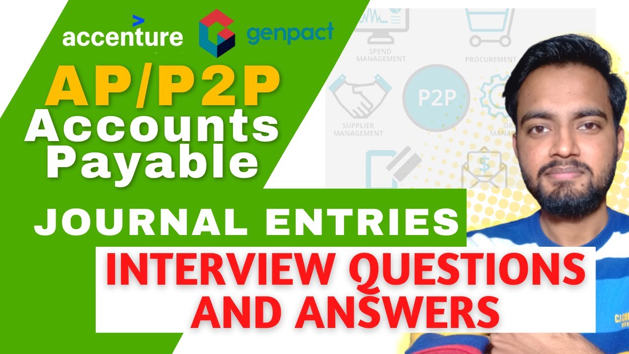 Accounts Payable Journal Entries Interview Q&A | P2P Journal Entry | AP Journal Entry CorporateWala