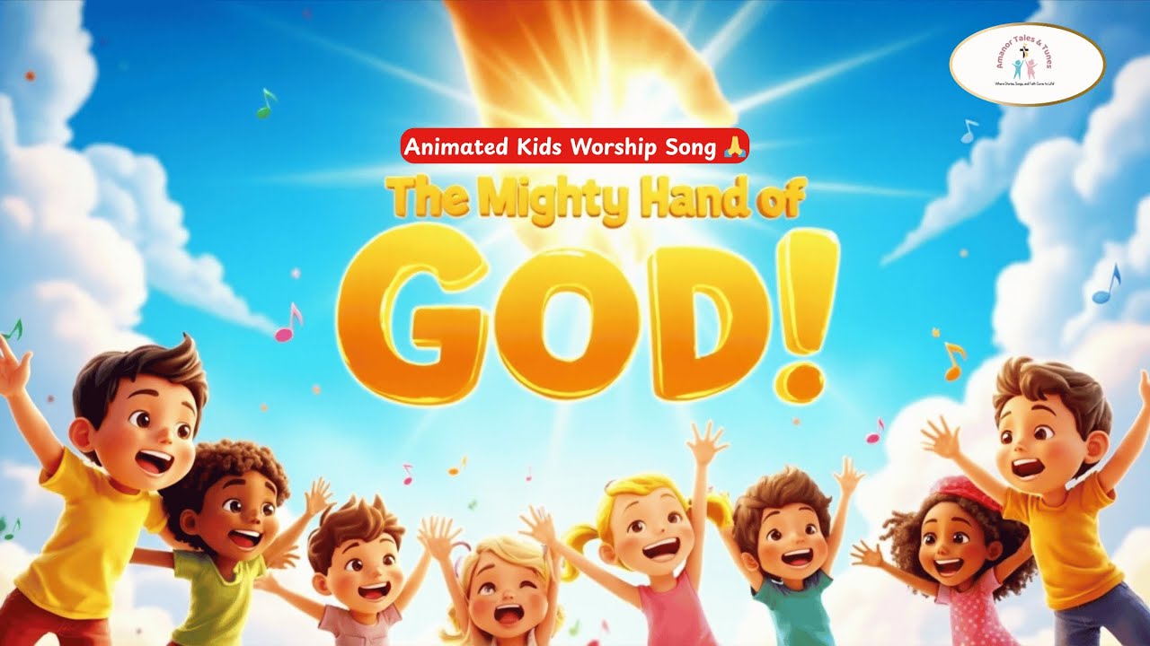 The Mighty Hand of God - 🎶Animated Kids Worship Song - Sunday School For Kids