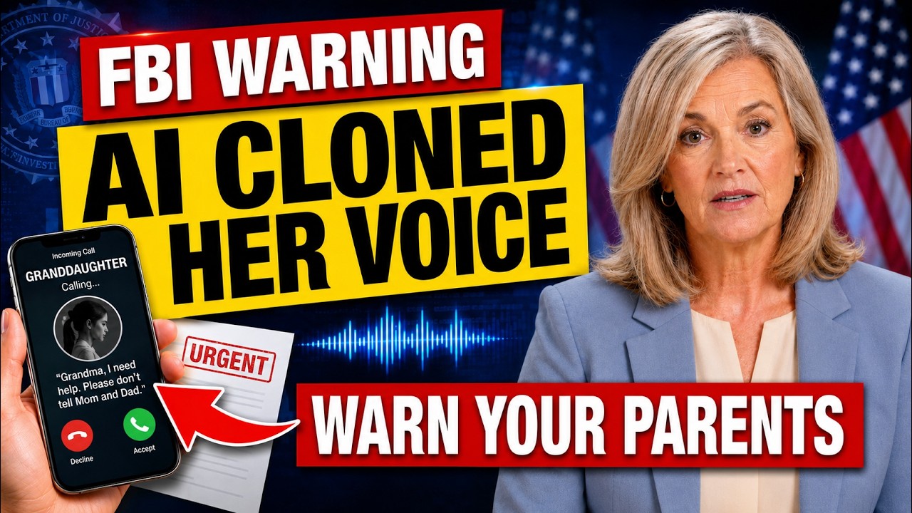 SEND THIS TO YOUR PARENTS &mdash; New AI Scam Can Clone Your Grandchild's Voice in 3 Seconds (FBI Warning)