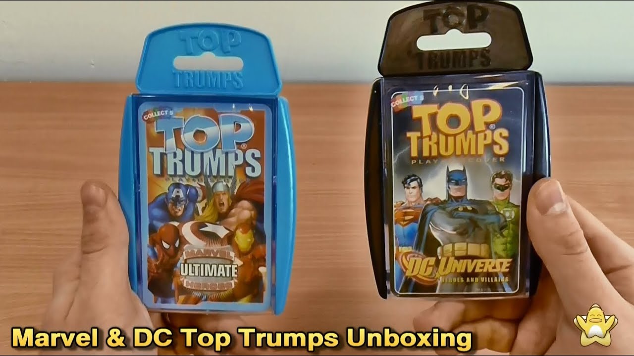Top Trumps Marvel Ultimate Heroes and DC Universe Unboxing