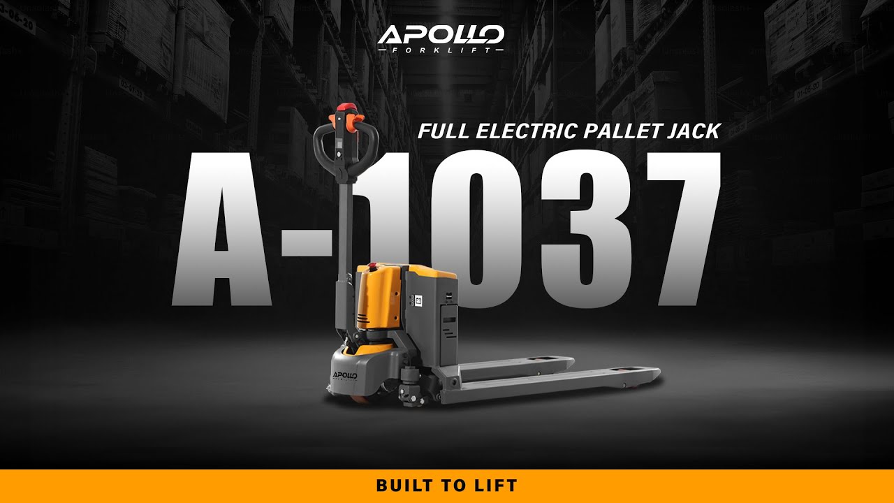 Apollo Forklift Full Electric Pallet Jack Truck Li-ion Power 3300 lbs Cap. 48x27'' Forks A-1037