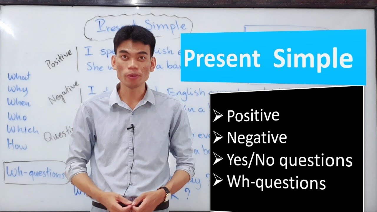 Learn English Tense - Present Simple - Positive | Negative | Question រៀនវេយ្យាករណ៍ភាសាអង់គ្លេស