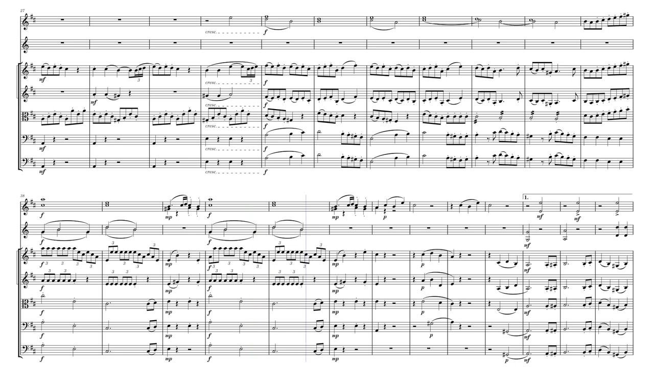 Little practice piece in D-major