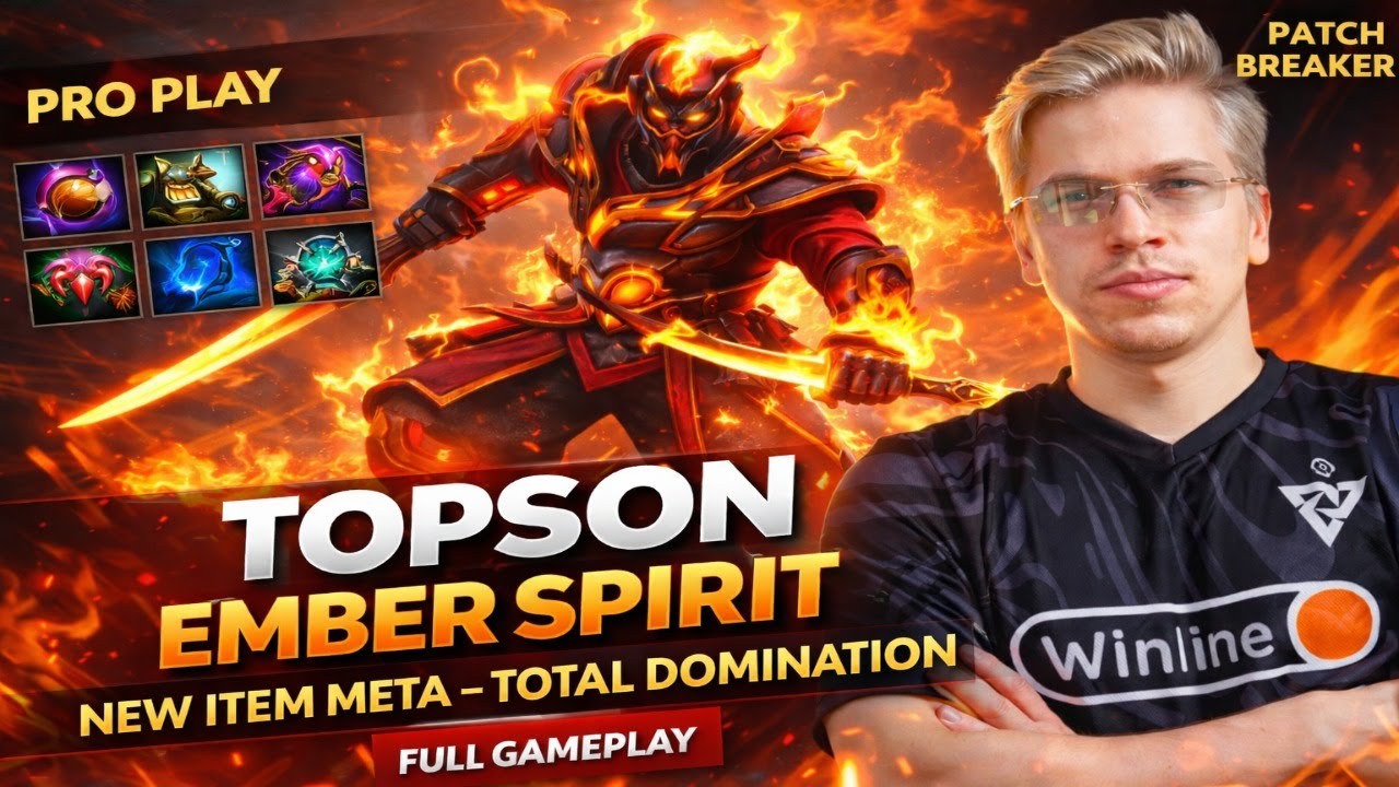 Ember Spirit MID  Build Made Topson a MONSTER ! Patch 7.40c