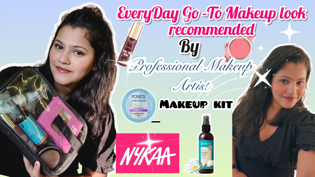 Basic natural everyday makeup look I Go -To Makeup 🌷💄@MARSCosmetics @Nykaa 