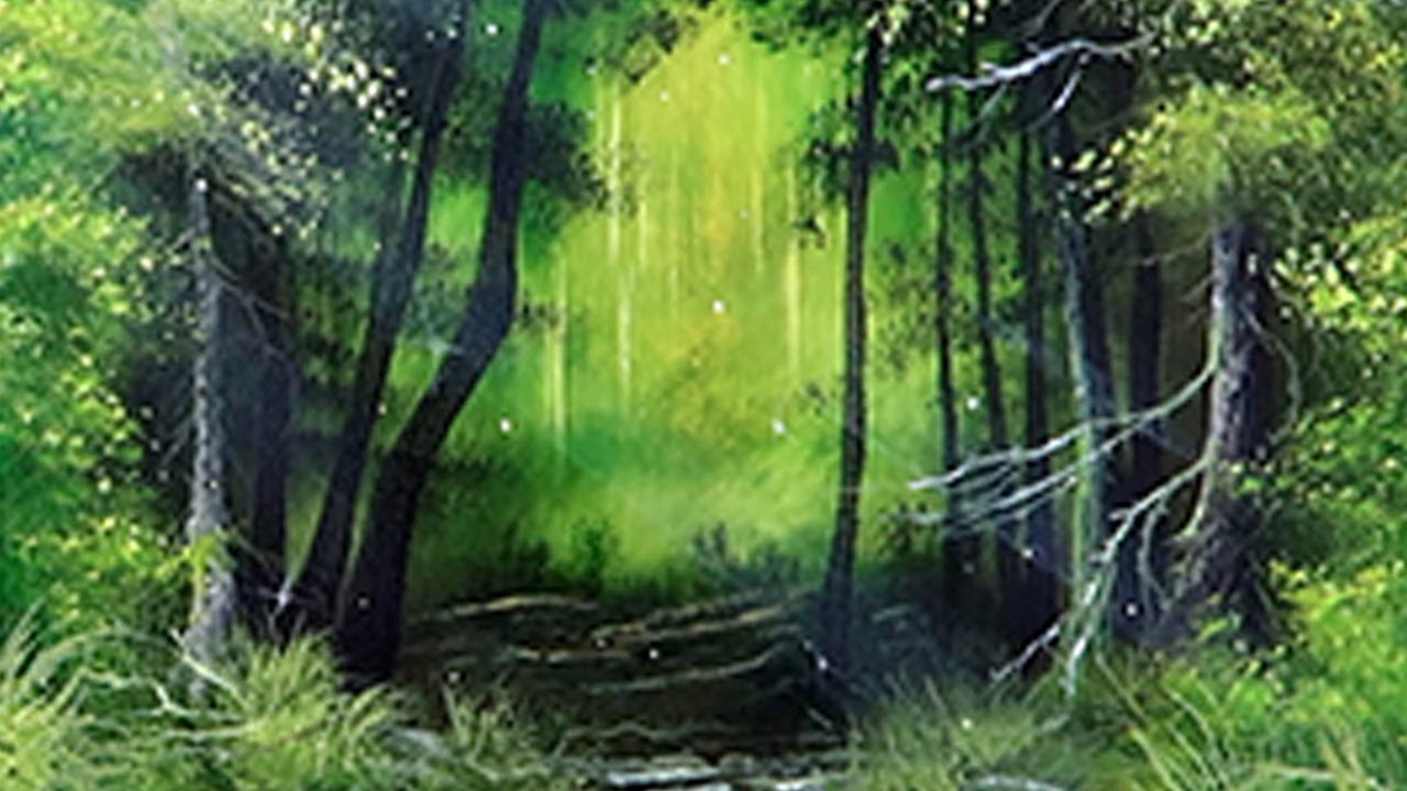 Deep Green Nature Escape | Mastering Depth and Shadows with Acrylics | Landscape Painting