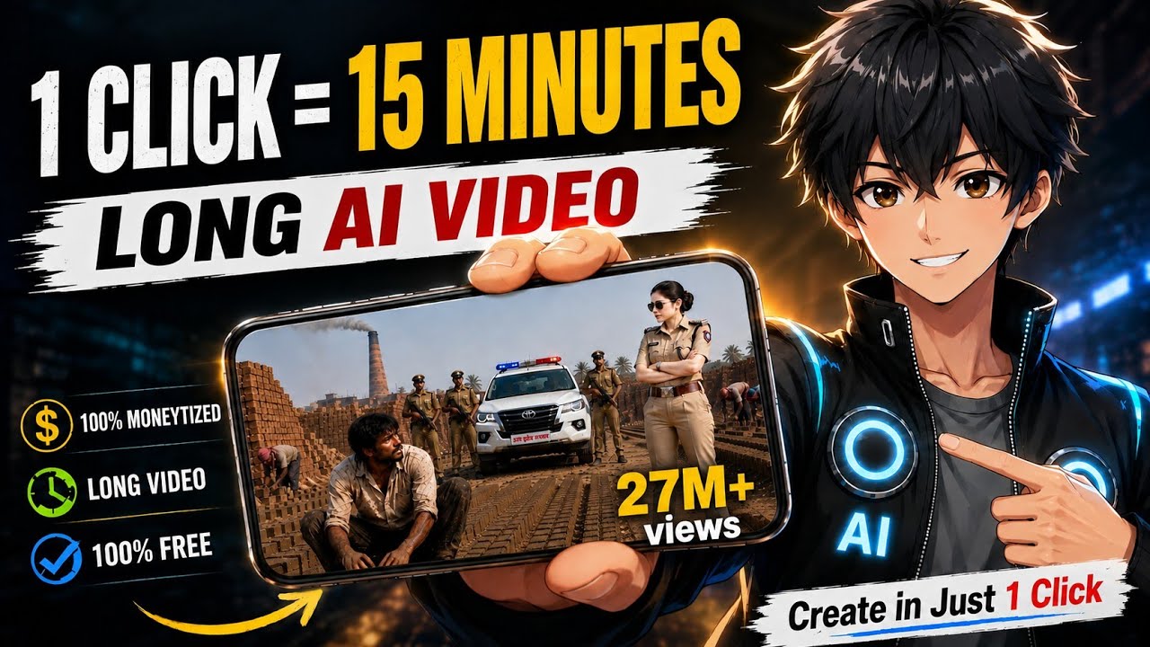 Create Long AI Videos FREE 🔥 | 15-Min AI Video Masterclass (2026)