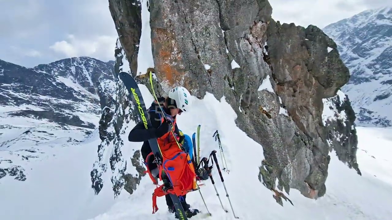 Skialpinizmus - Prechod cez Priečne sedlo (2 352 m n. m.)