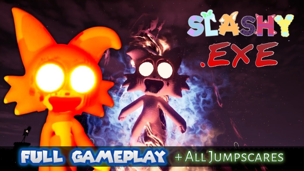 SLASHY EXE FULL GAMEPLAY + ALL JUMPSCARES (New Banban Fangame)