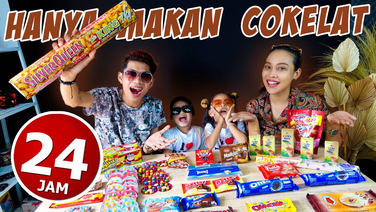 24 JAM HANYA MAKAN YANG RASA COKELAT‼️ MUAL BANGET‼️