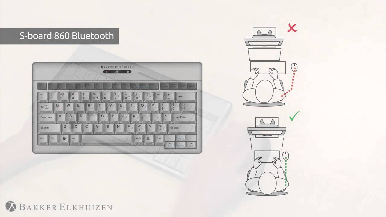 BakkerElkhuizen S-board 860 Bluetooth compact keyboard