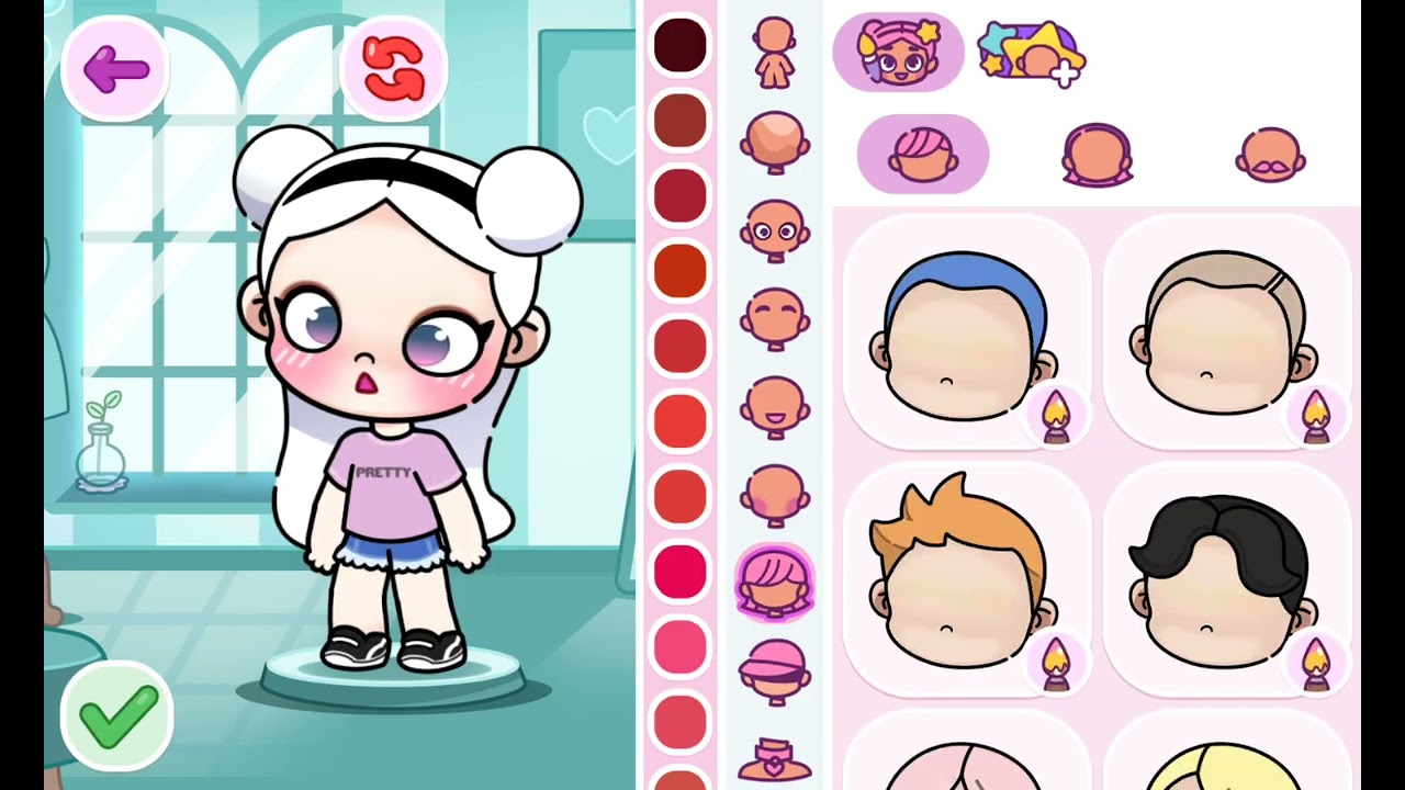 Buat avatar pink putih di avatar world