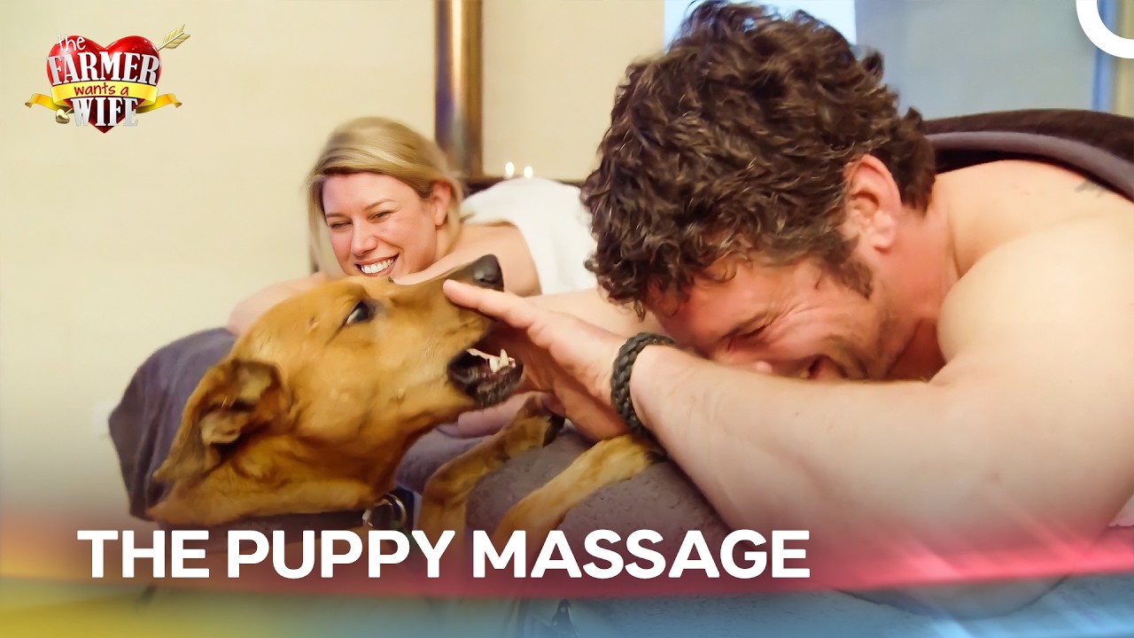 Couples Massage or Puppy Playtime? | Farmer Wants a Wife Australia