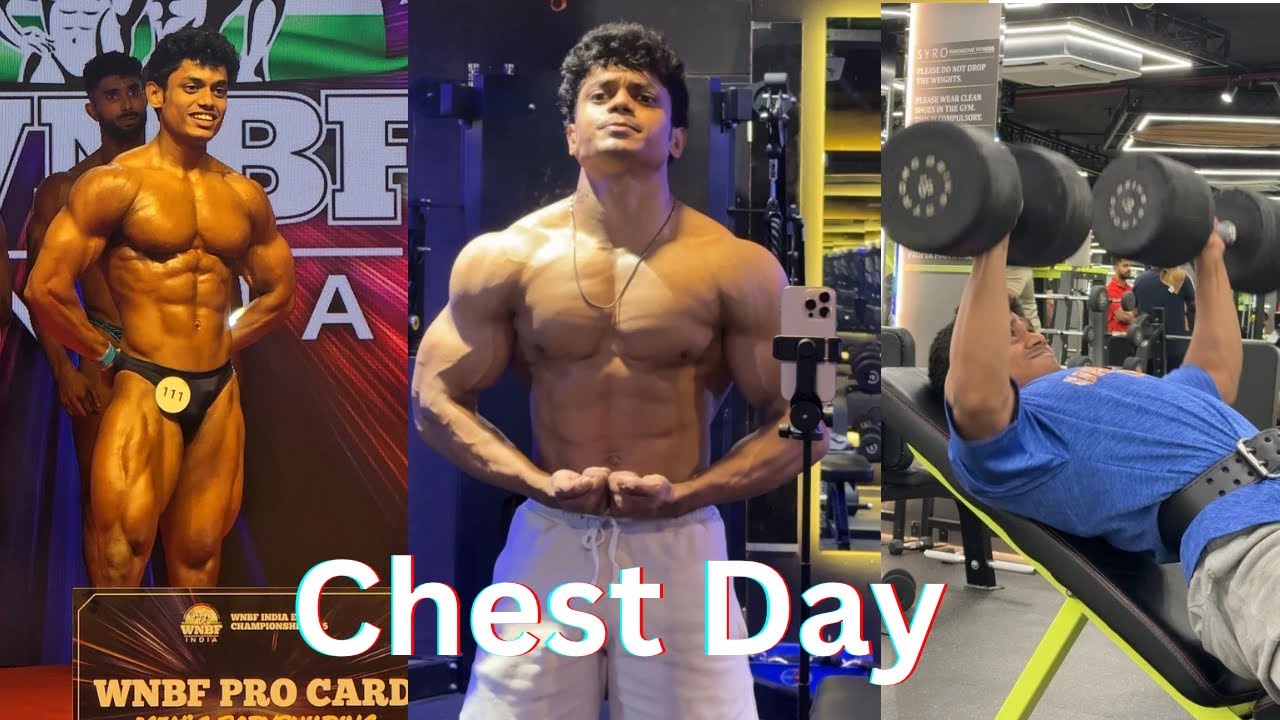 HEAVY CHEST DAY | Pro Natural Bodybuilder Chest Training (VLOG)