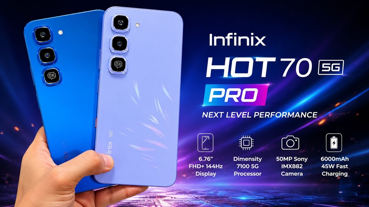 Infinix HOT 70 Pro 5G Unboxing & First Look | Camera Test, Gaming & Battery!