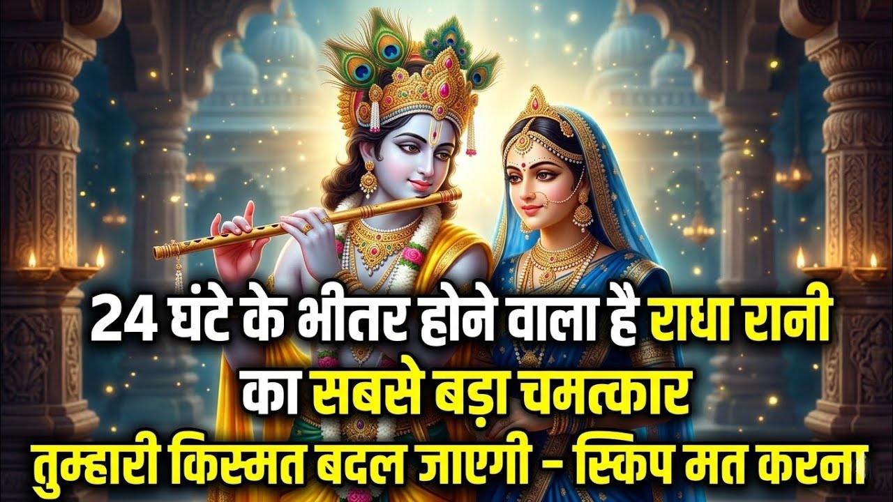 24 घंटे में राधा रानी करने वाली हैं बड़ा चमत्कार | किस्मत बदलने का संकेत। (₹222 आज का शुभ नंबर)Radha