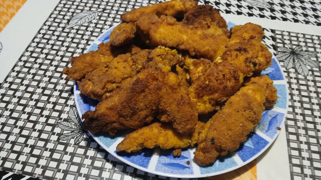 الصدر ديال الدجاج مقلي
