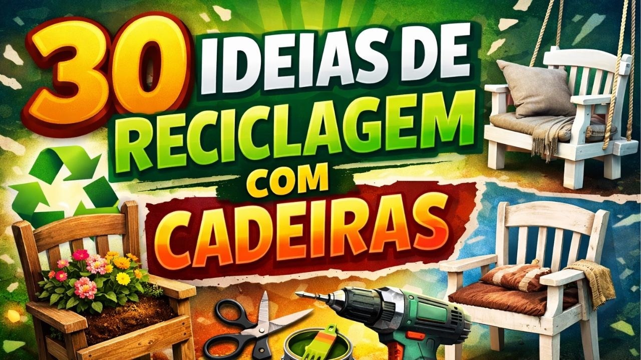 30 ideias criativas com cadeiras recicladas #ideiasbrilhantes #artesanato #dicasdecoracao