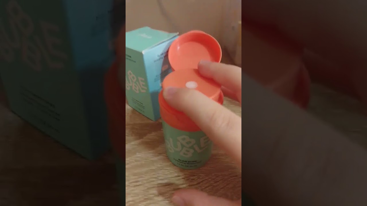 Reviewing the bubble slam dunk moisturizer! || #fyp #bubbleskincare #fypage #review