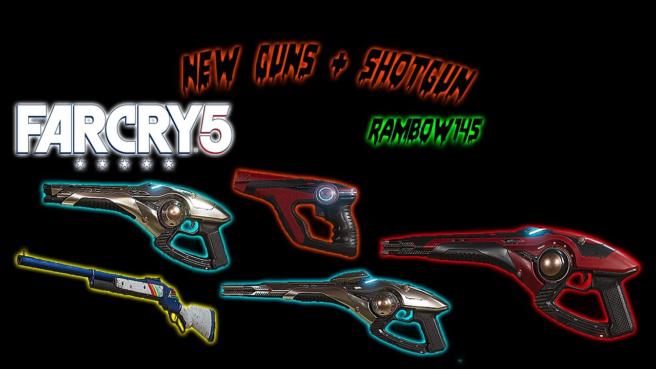 Far Cry 5  Mars DLC Guns + New Shotgun