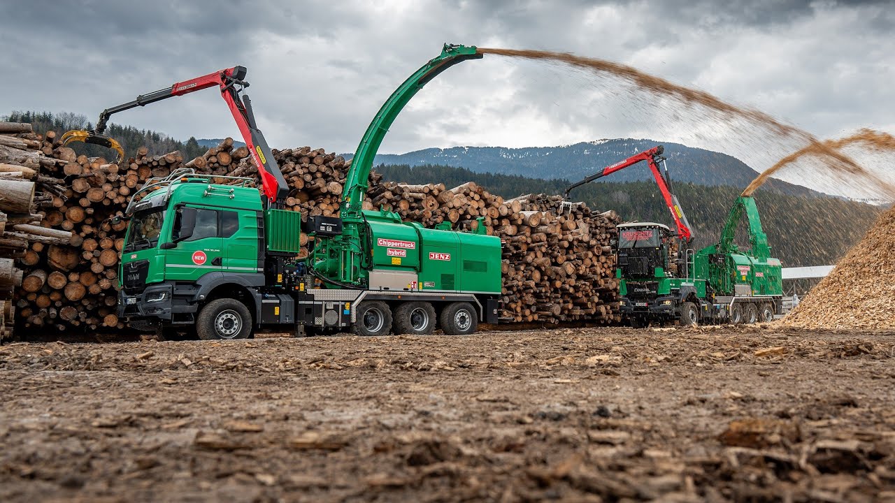 Doppelte Schlagkraft: JENZ Chippertruck hybrid und JENZ Cobra hybrid