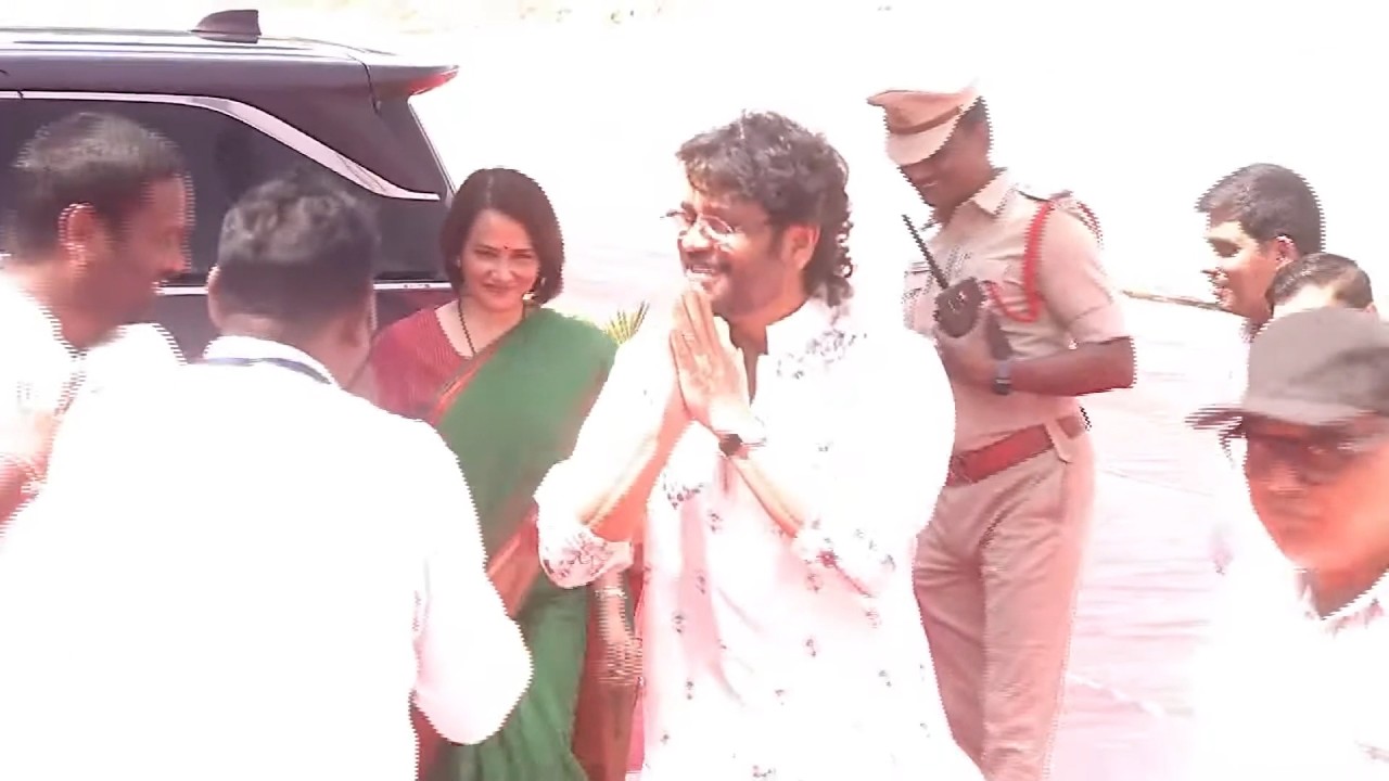 King Nagarjuna & Amala Visuals at Bhatti Vikramarka Son Surya Vikramaditya Marriage | Telugu 70MM