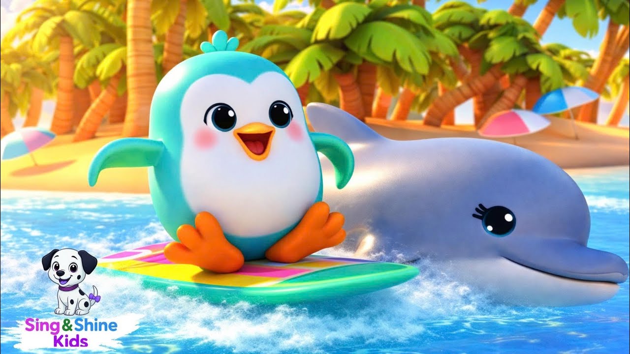 🎵 🐧SONG : Dance with Pip Volcano Fun - Pip at the Colorful Volcano