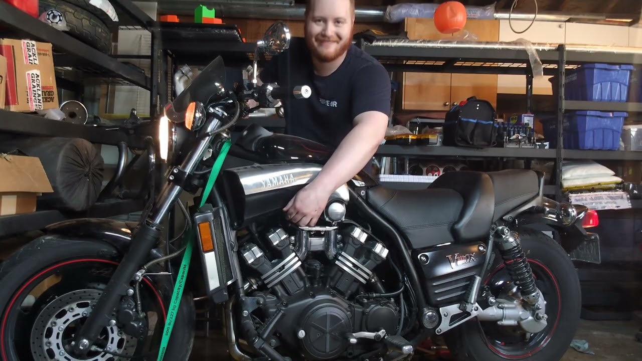 Sparrowhawk Performance: Vmax 1200 4-1 Exhaust Prototype First Start Up