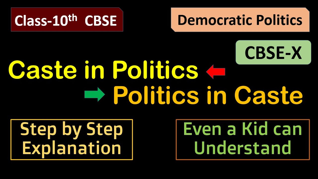 Caste in Politics and Politics in Caste - Now Even a Kid Can Understand - Step by Step Explanation