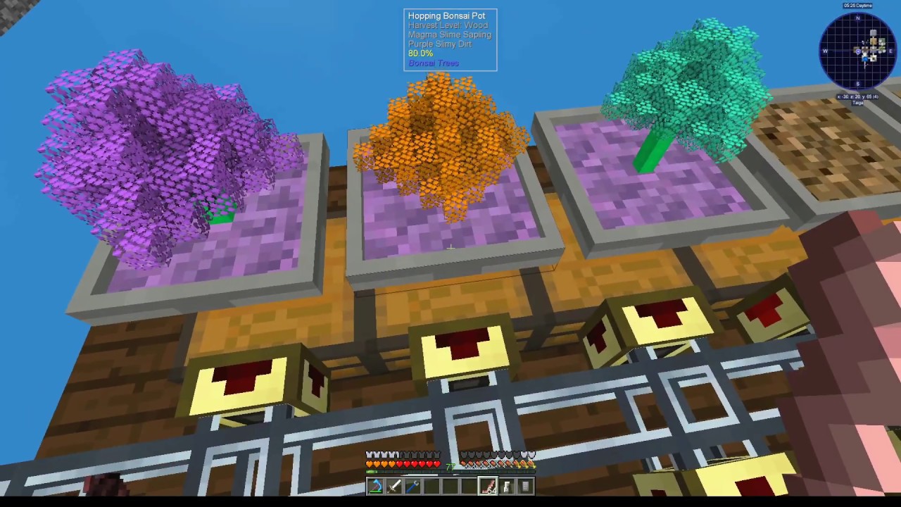Sky Factory 4 #5 Automating Hopping Bonsai Pot