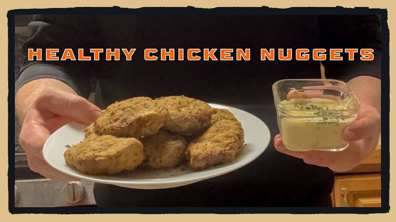Making Healthy Homemade Chicken Nuggets at Home | Honey Mustard Sauce