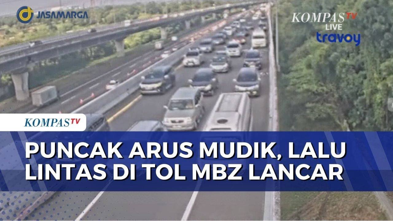 Puncak Mudik, Lalu Lintas Kendaraan di Tol MBZ Terpantau Ramai Lancar | 18 MARET 2026