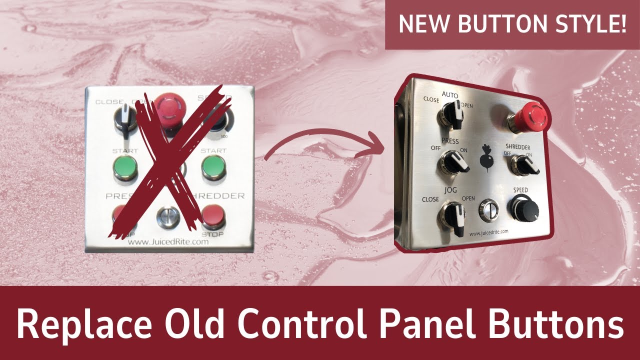 How to Replace the Buttons on your Juiced Rite Cold Press Machine