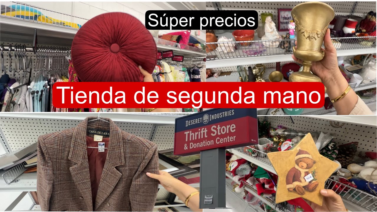 🎁 Lo que encontr&eacute; en la tienda de segunda mano para mi decoraci&oacute;n navide&ntilde;a 🎅