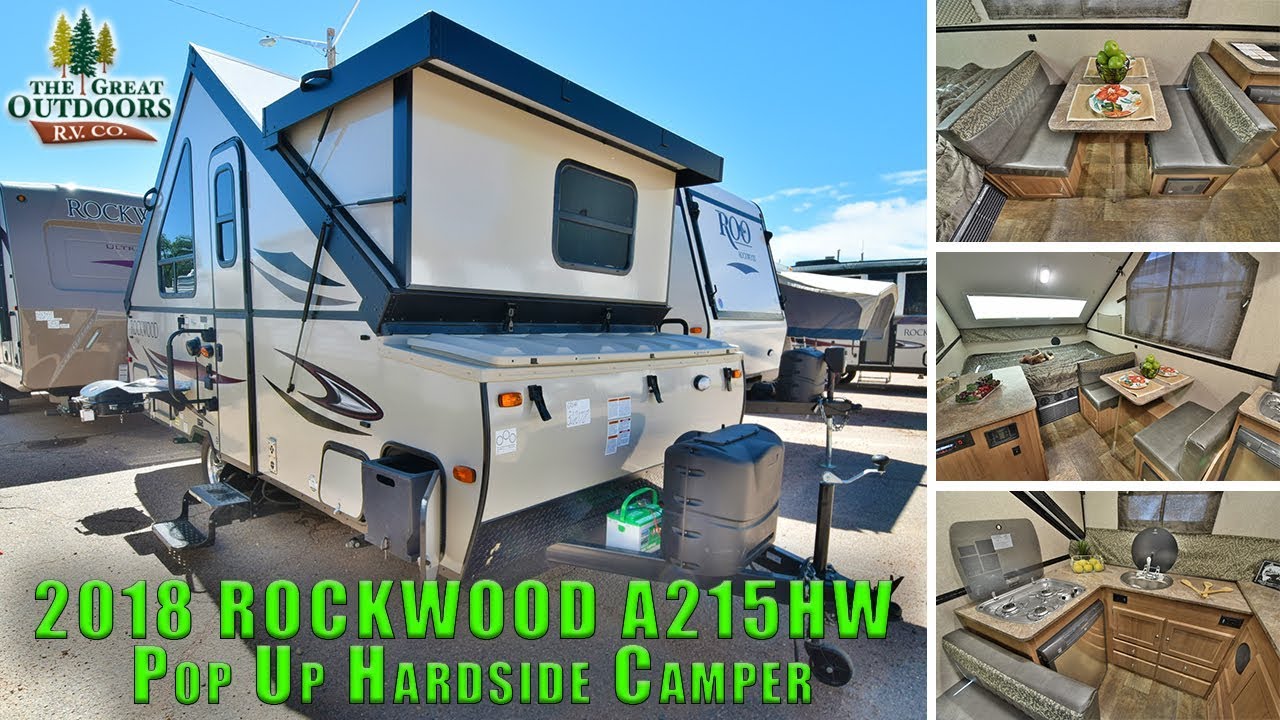 2018 FOREST RIVER ROCKWOOD A215HW Pop Up Hardside Camper RV Colorado Sales Dealer