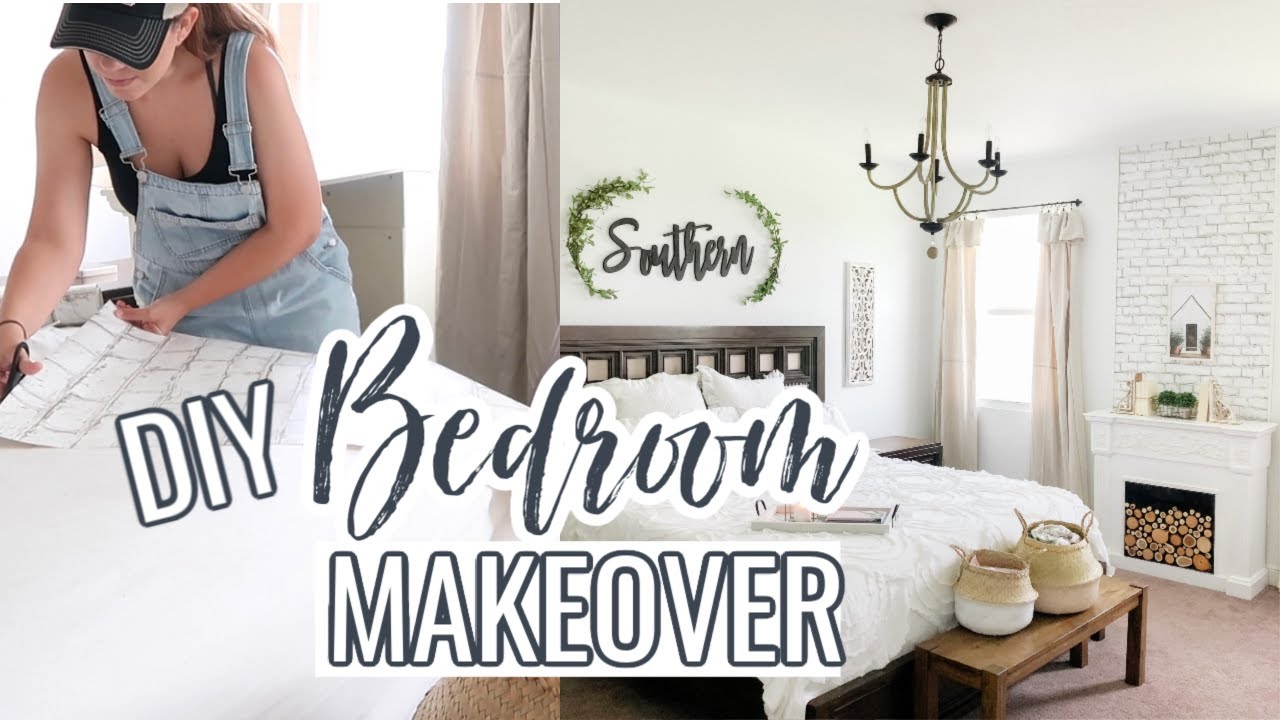 DIY MASTER BEDROOM MAKEOVER ON A BUDGET | Decorating Ideas | Modern Farmhouse Bedroom | Bedroom DIY