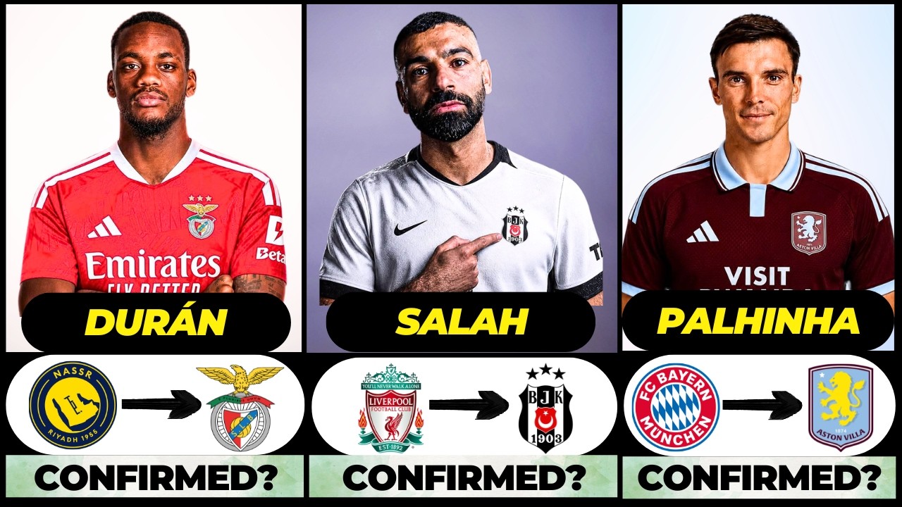 🚨 NEW CONFIRMED TRANSFERS & RUMOURS! 🚨🔥 ft. Salah, Duran, Palhinha... etc