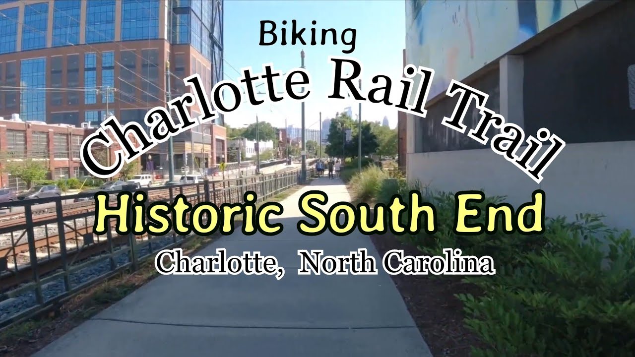 Riding the Charlotte Rail Trail through Historic South End! Charlotte, North Carolina