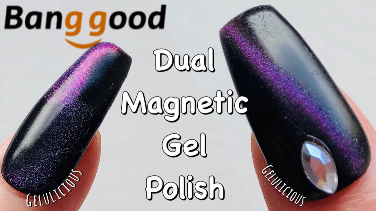 Banggood Dual Cat Eye Magnetic Polish & Rhinestones Review