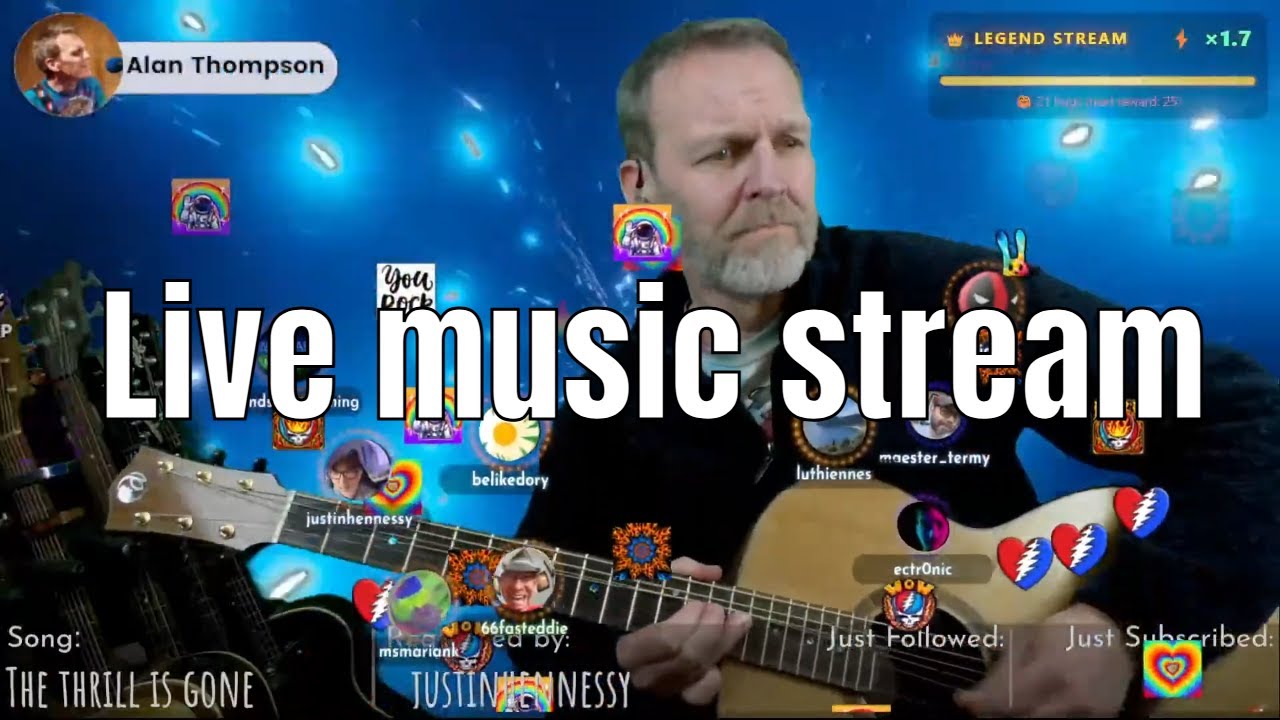 2026/03/16 Live Music Stream. Originals, covers, loops, jamz