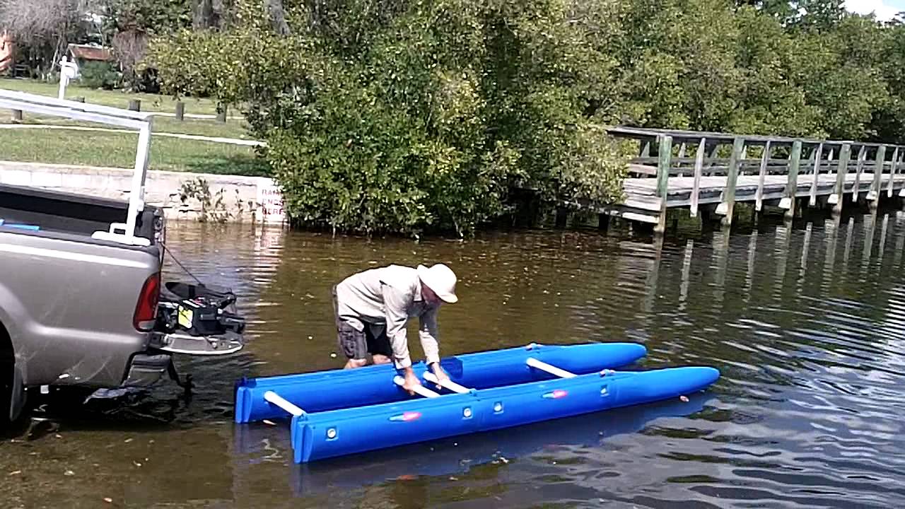 Can't do this with your fishing kayak. Expandacraft takedown.