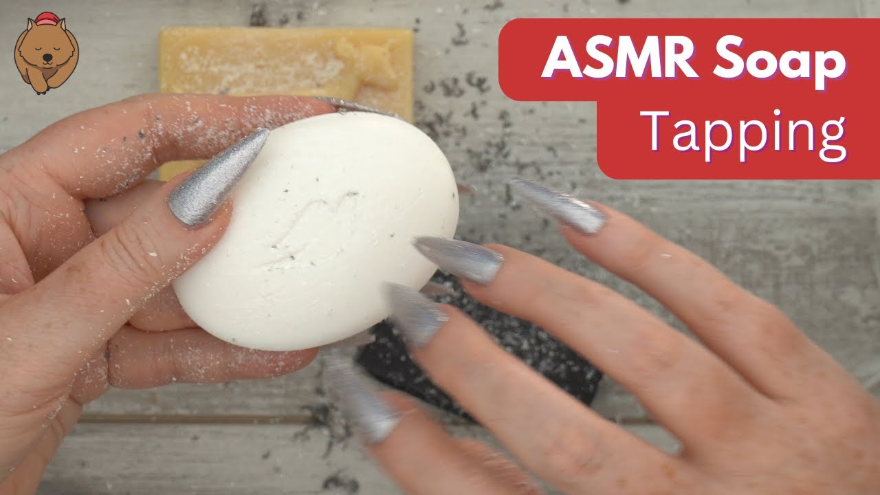 ASMR Tapping & Scratching On Soap 🧼 Long Nails - No Talking