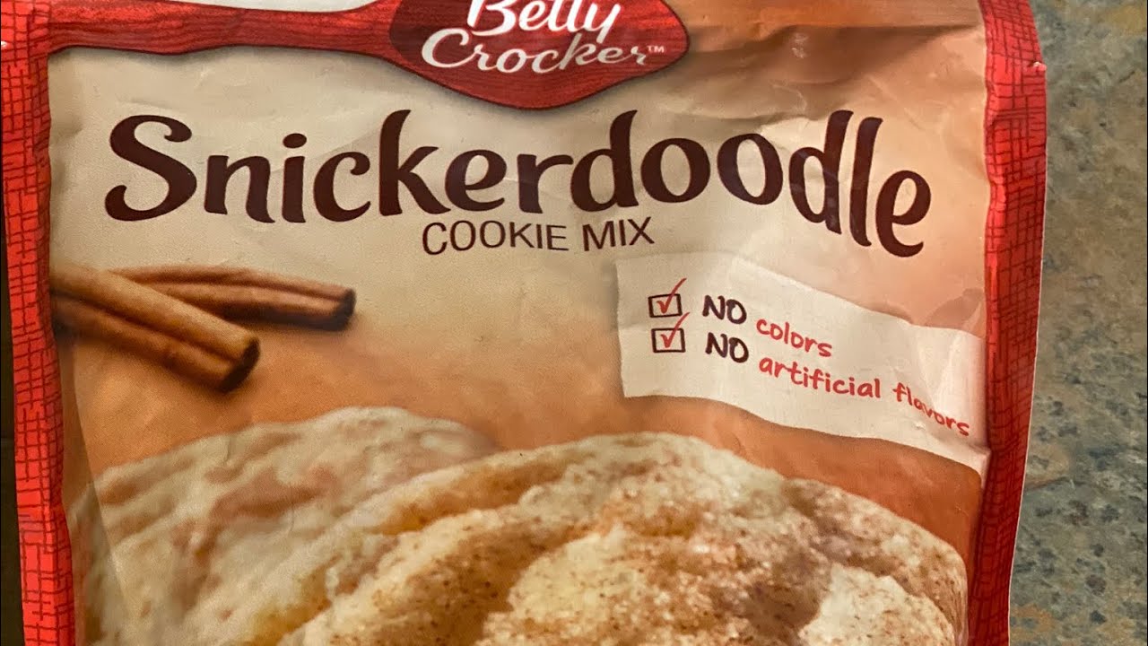 How to make snicker doodle cookies (Betty Crocker Mix)