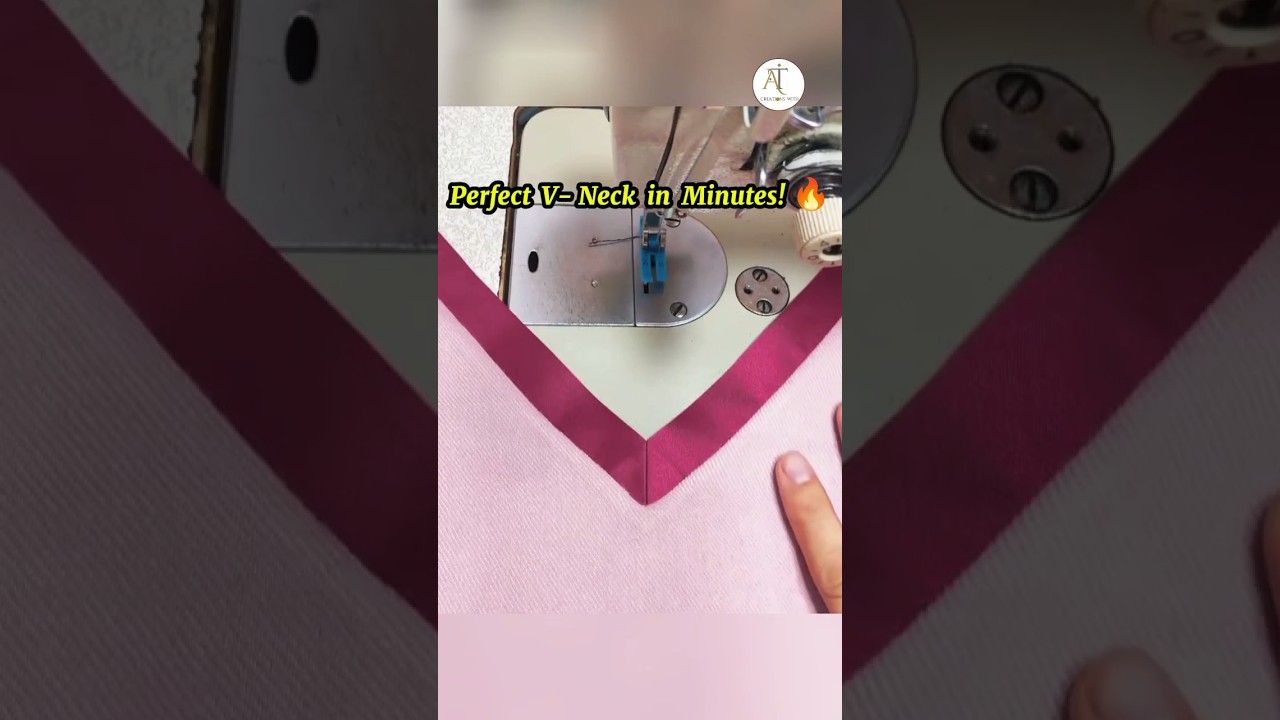 V Neck Easy Tutorial| #vneck #neckline #sewing #diy
