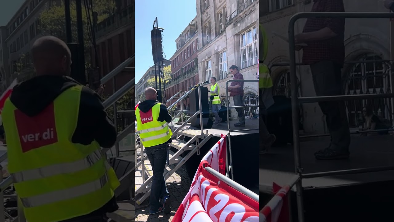 1. Mai 2024 Demo Kiel Redebeitrag Erik Istel DRK SH