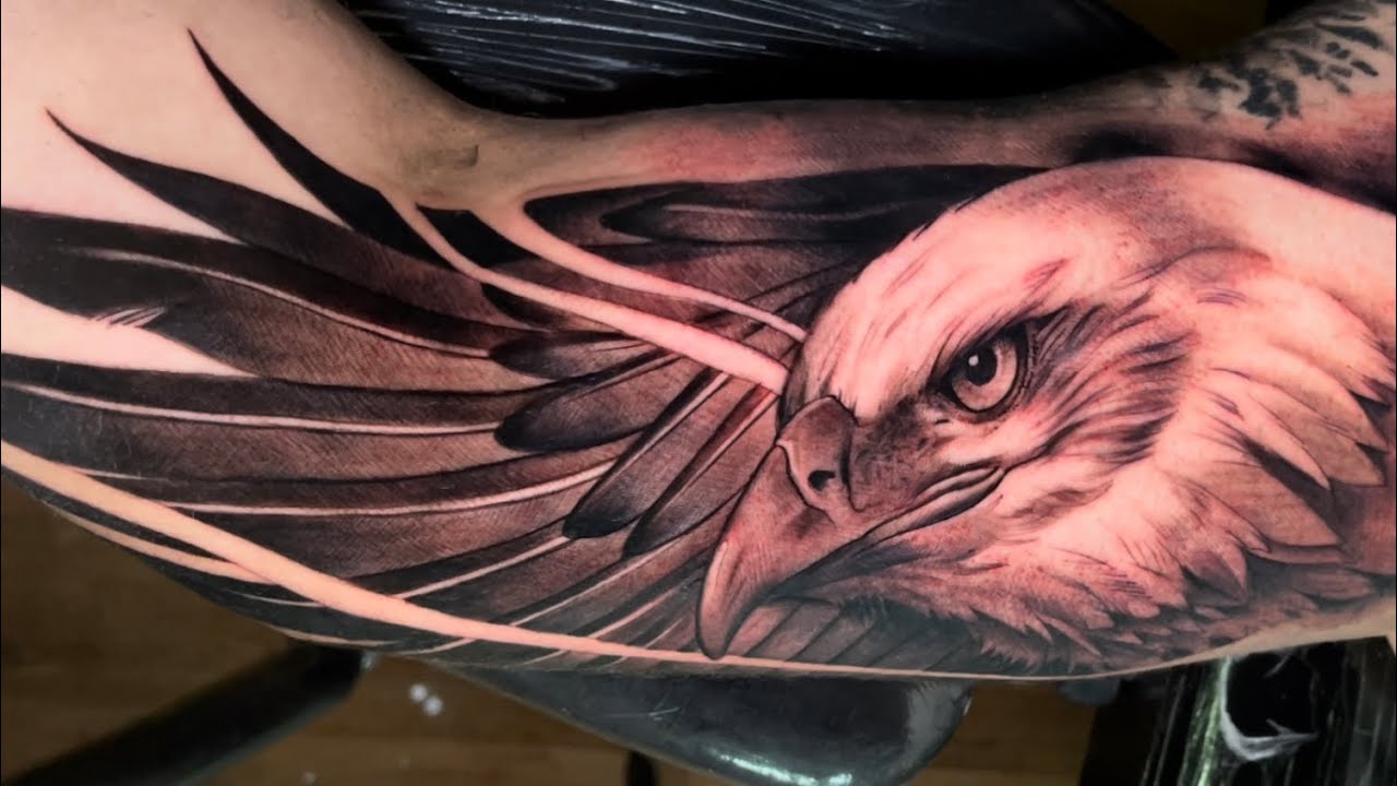TATUAGEM ÁGUIA REALISTA - TATUANDO EM TEMPO REAL #9 - LOCKINK