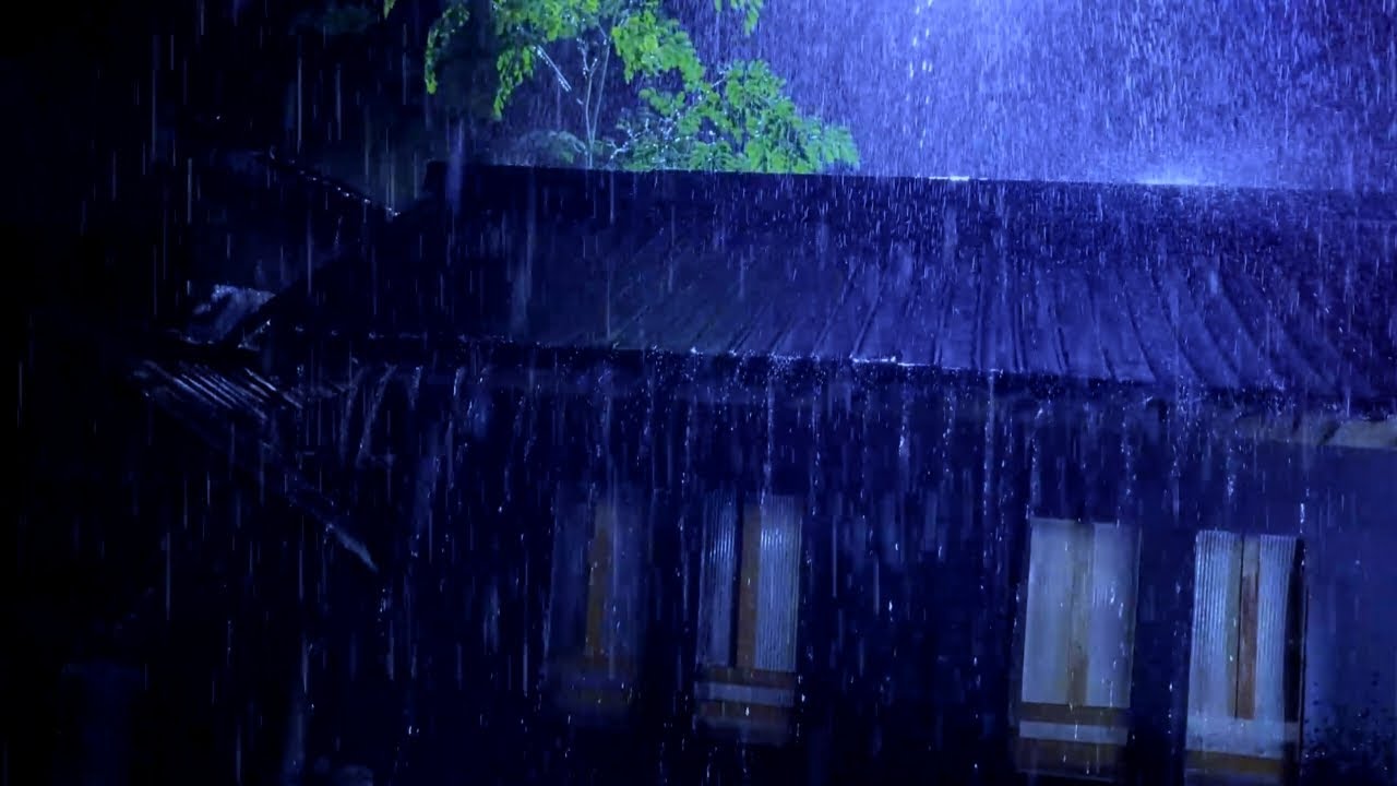🌙 No Ads Rain Sounds for Sleeping – Dark Screen Night Rain for Deep Sleep & Relaxation